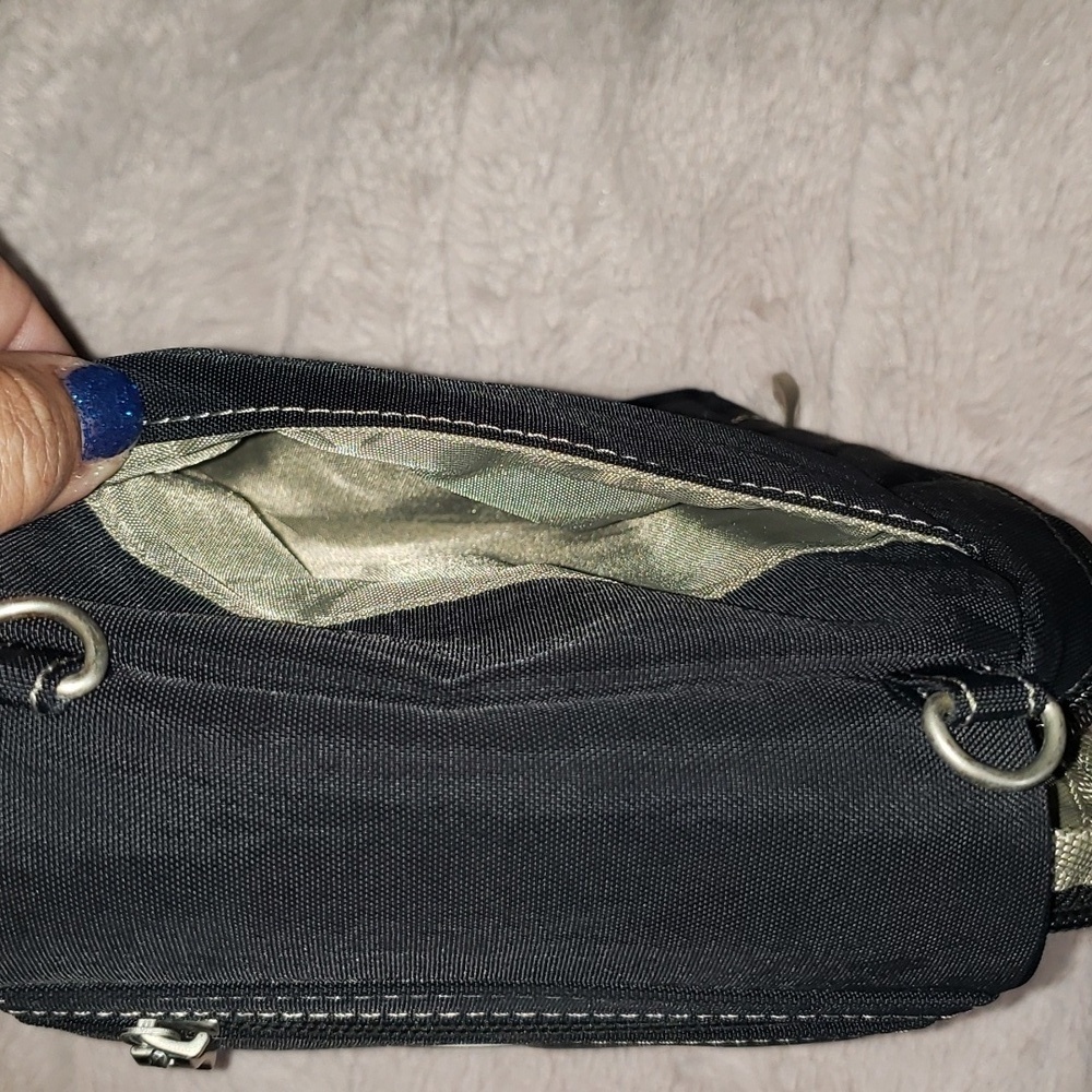 Baggalini Black Nylon Multi Pocket Purse - Picture 9 of 12